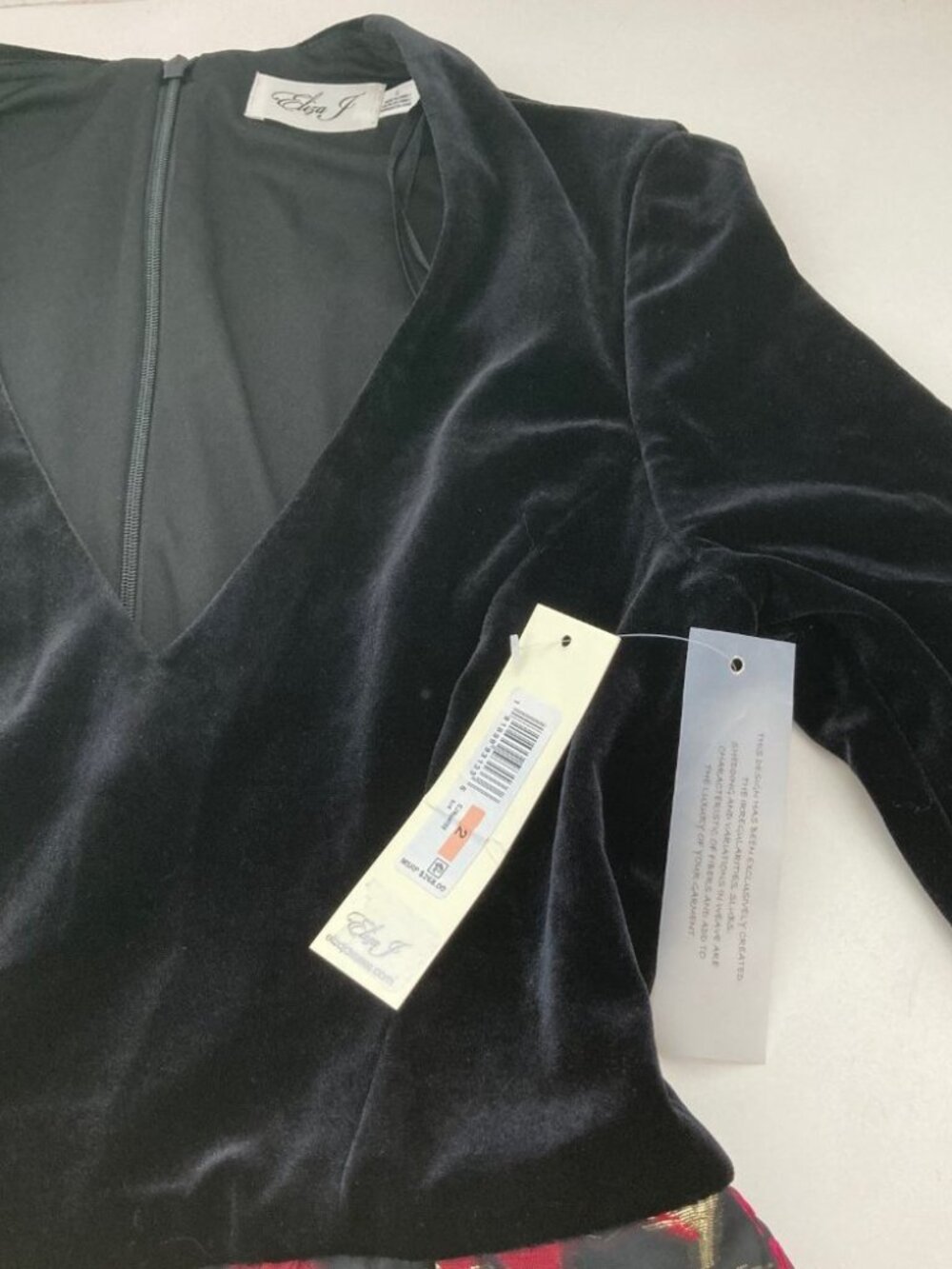 ELIZA J Floral V Neck Sheath Evening Dress 1770 - Picture 2 of 10